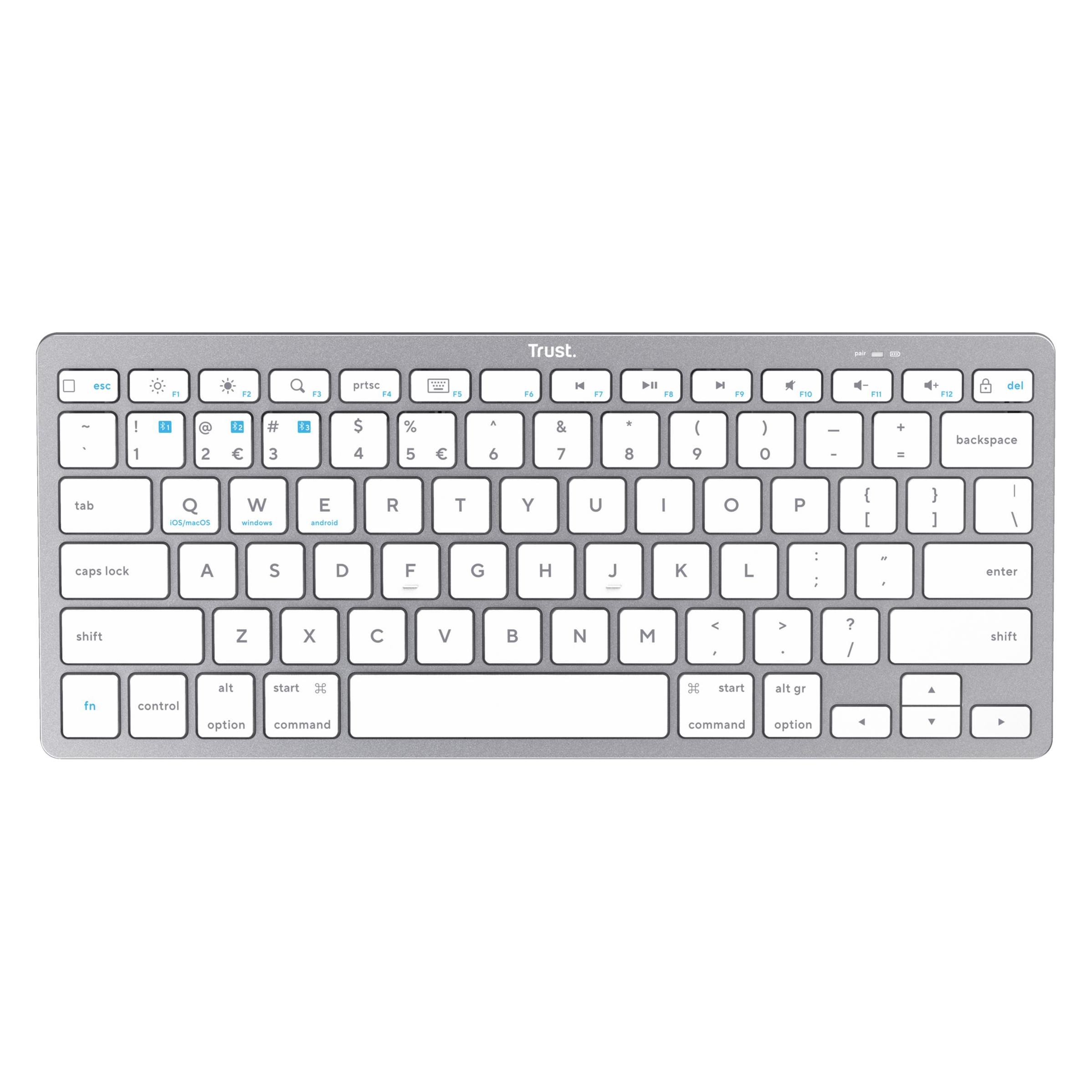Trust Bluetooth Tastatur (US, Kabellos) (24651)