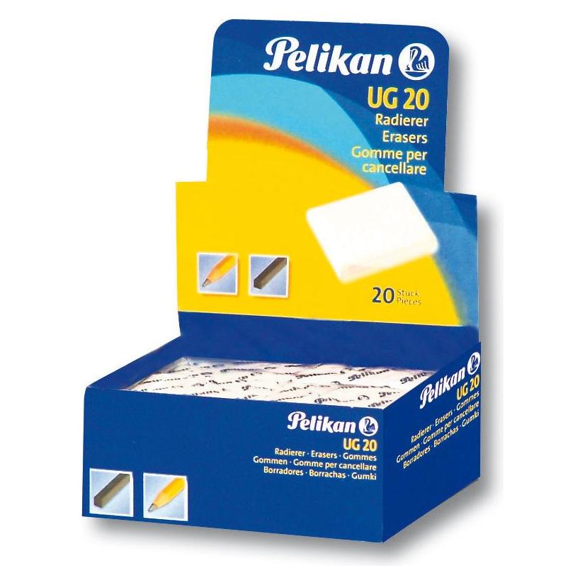 Pelikan 0ARM20 Radiergummi Weiss 20 Stück (0ARM20)