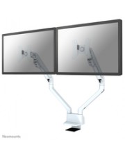 Neomounts Flat Screen Dual Desk Mount 10-32inch spring clamp/grommet White Weiß (FPMA-D750DWHITHE2)