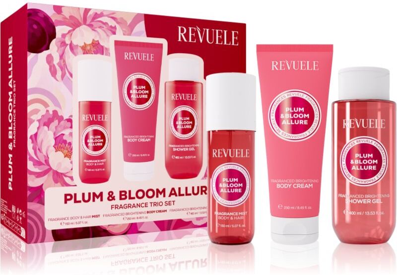 Revuele Plum & Bloom Allure Fragrance Trio Set gift set for the body W