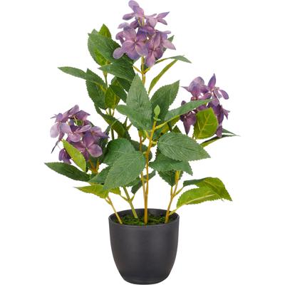 Kunstpflanze CREATIV GREEN "Hortensie paniculata", lila, H:45cm, Obermaterial: 80% Kunststoff, 20% Polyester, Kunstpflanzen, Kunstpflanze, mit 8 Real-Touch-Blüten