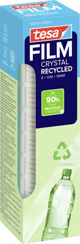 Tesa ECO & CRYSTAL 59043-00000-00 tesafilm tesafilm Eco & Crystal Transparent (L x B) 10m x 19mm 8St.