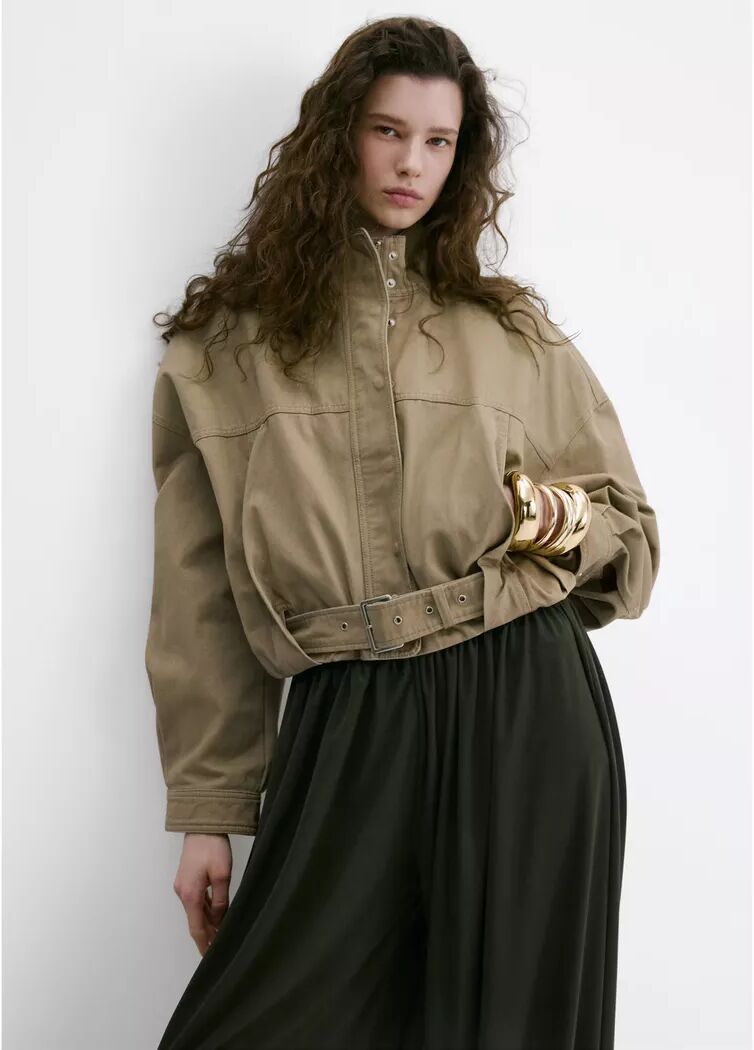 Mango - Jacke, für Damen, Staub, Größe L