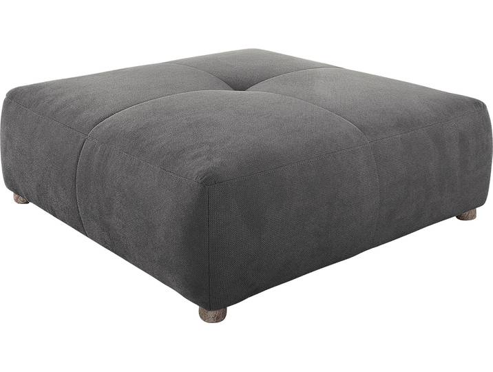 Hocker JOCKENHÖFER GRUPPE Gulliver, B: 130 cm , grau, B:130cm H:42cm T:130cm, Hocker, Hocker, mit Federkernpolsterung für kuscheligen, angenehmen Sitzkomfort