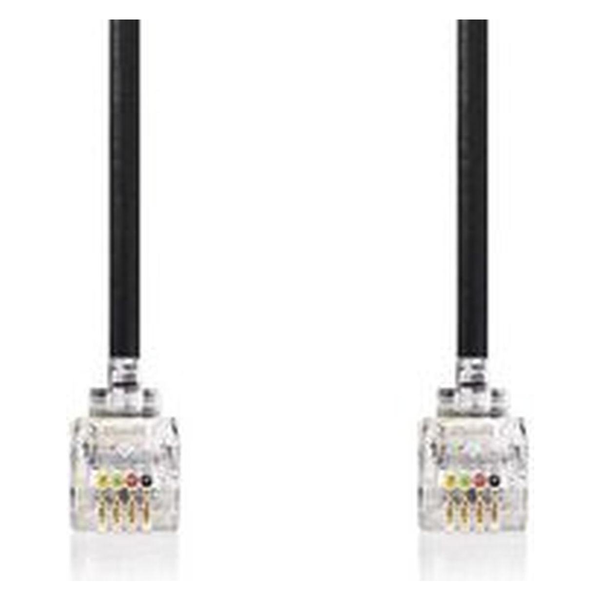 Nedis RJ10-Kabel (RJ10-Stecker auf RJ10-Stecker) (TCGP90100BK50)