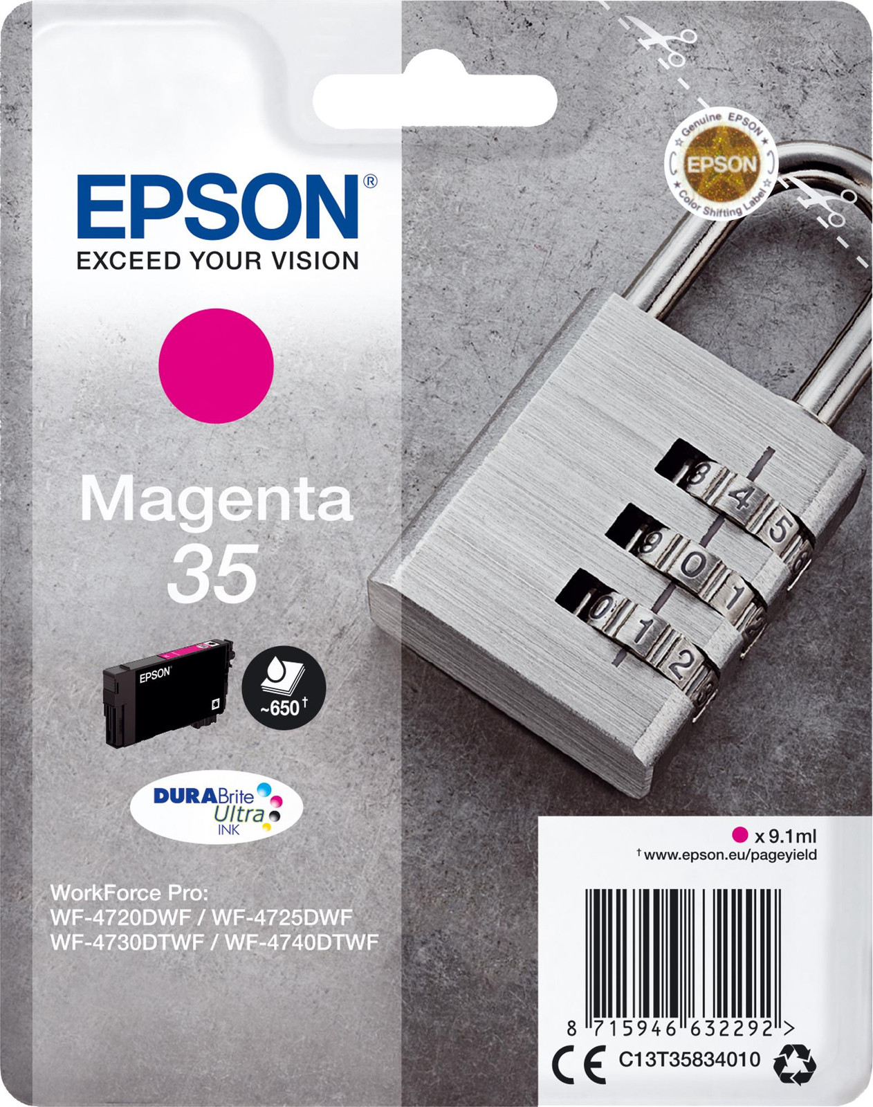 Epson C13T35834010 Original Tintenpatrone Magenta