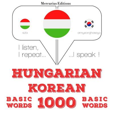 Magyar - koreai: 1000 alapszó - JM Gardner, Audio, 9782821148925