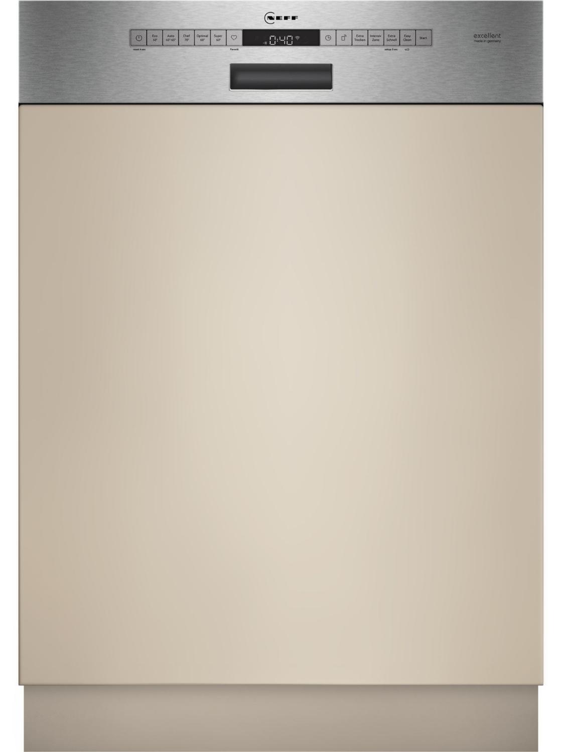 Neff S145EBS05D, Teilintegriert, Standardgröße (60 cm), Gebürsteter Stahl, Tasten, 1,75 m, 1,65 m