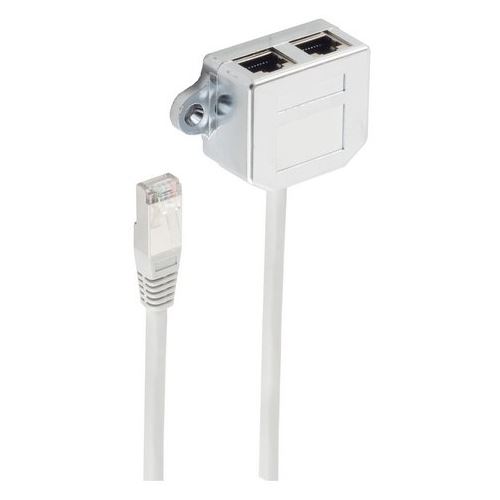 ShiverPeaks Cat.5e Cable sharing Adapter 0,1 m Tel./Tel.