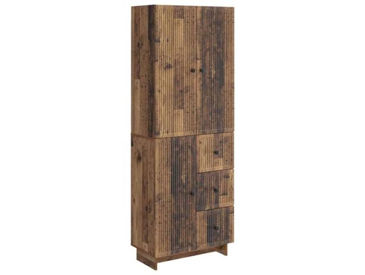 PUGYNBK Modularer Schrank mit 2 Einheiten. Technisches Holz Mit USB-Steckdosen, Schiebetüren, vielseitiger Aufbewahrungsbehälter für zu Hause