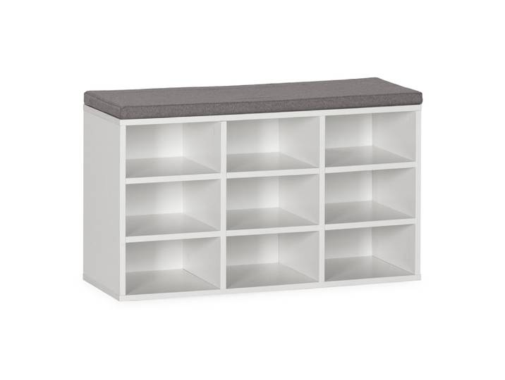 Banc à chaussures couleur Blanc 9 trous