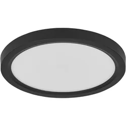 Osram, Deckenleuchte, LED-Deckenleuchte, 16W, 3000K, 1200lm, warmweiss, IP20, dimmbar, schwarz, Ø19,5 cm (1200 lm)