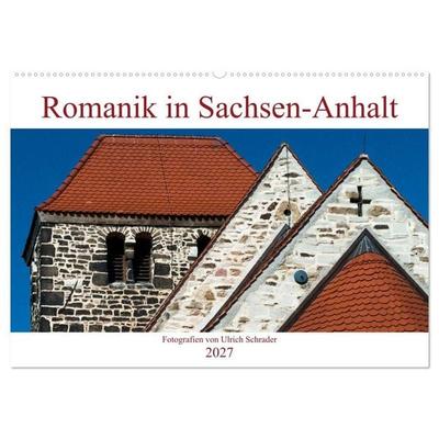 Romanik in Sachsen-Anhalt (Wandkalender 2027 DIN A2 quer), CALVENDO Monatskalender