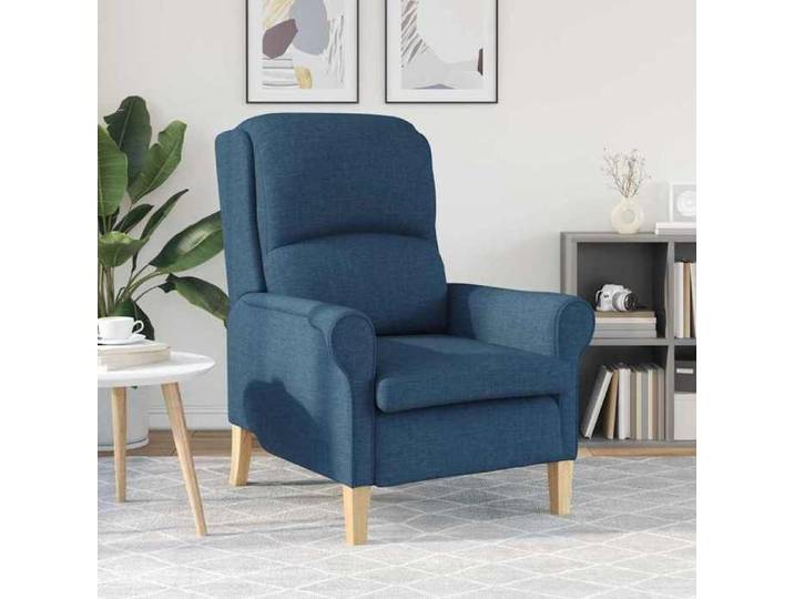Bleu - fauteuil Bleu tissu - Fauteuil individuel - Capacité 110 kg(1parcel)szv66h