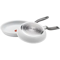 Tefal Ceramic Control, Pfanne + Kochtopf, Weiss