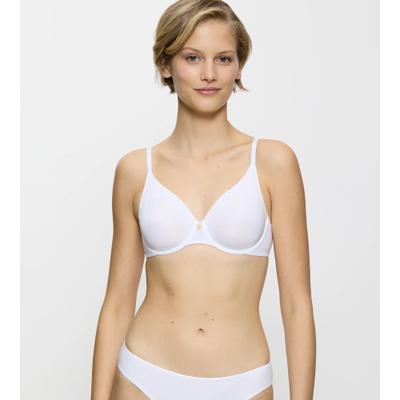 Bügel-BH TRIUMPH "Body Make-Up Essentials W", Damen, Gr. 75, Cup B, weiß, Microtouch, Obermaterial: 79% Polyamid, 21% Elasthan, Basic, BHs Bügel-BH, Spacer-Cups, atmungsaktiv, nahtlos, leicht
