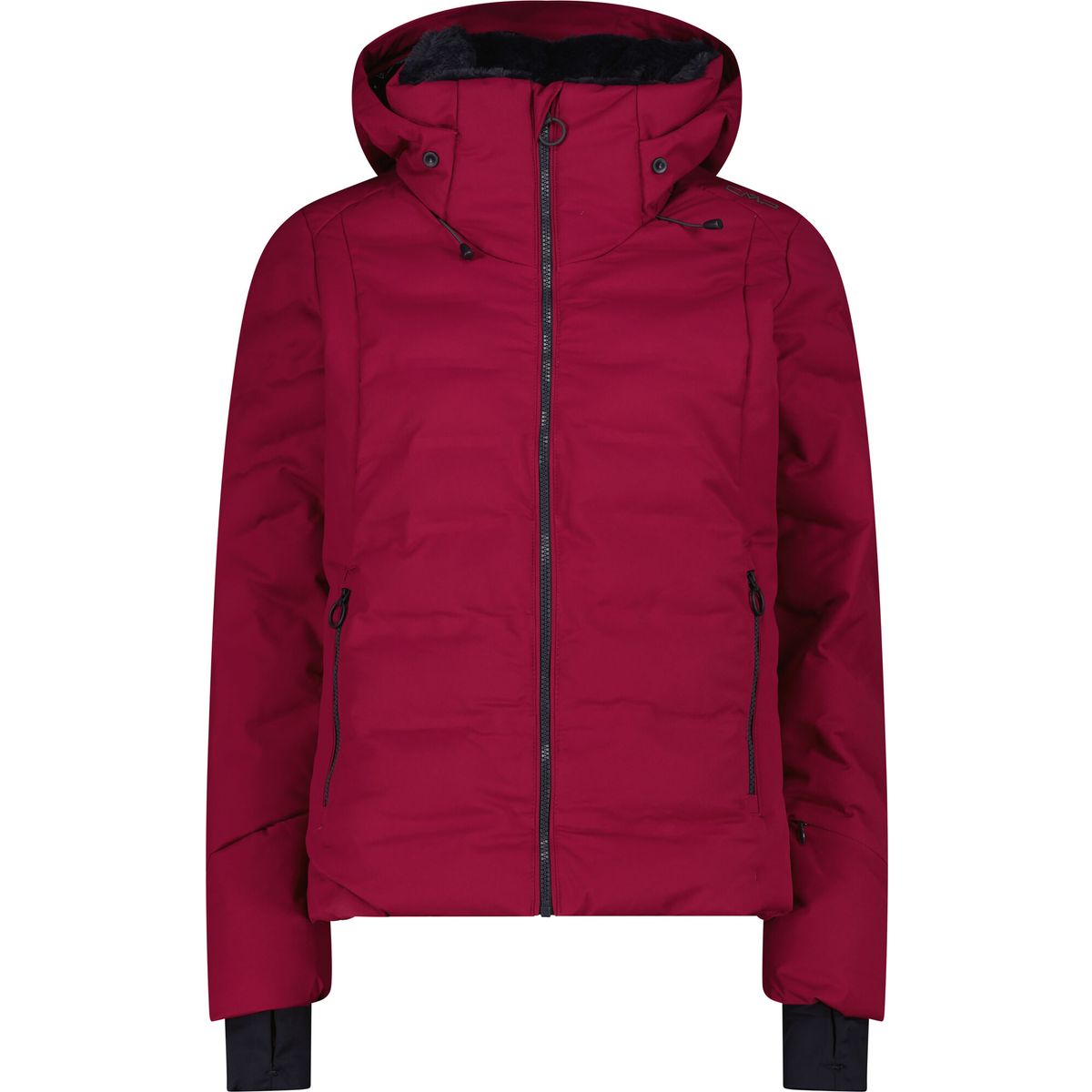 CMP Woman Ski Ski Jacket FIX Hood raspberry (C459) 40 34W4406-C459-40