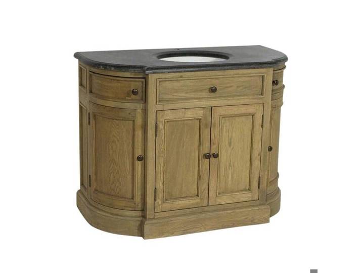 Meuble sous vasque en bois de chêne Gaia