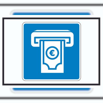 HB-Druck Geldautomat Schild mit Symbol A3 (297x420mm)