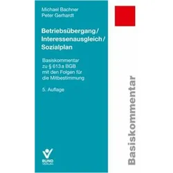 Bachner:Betriebsübergang / Interessenau, Fachbücher von Peter Gerhardt, Michael Bachner