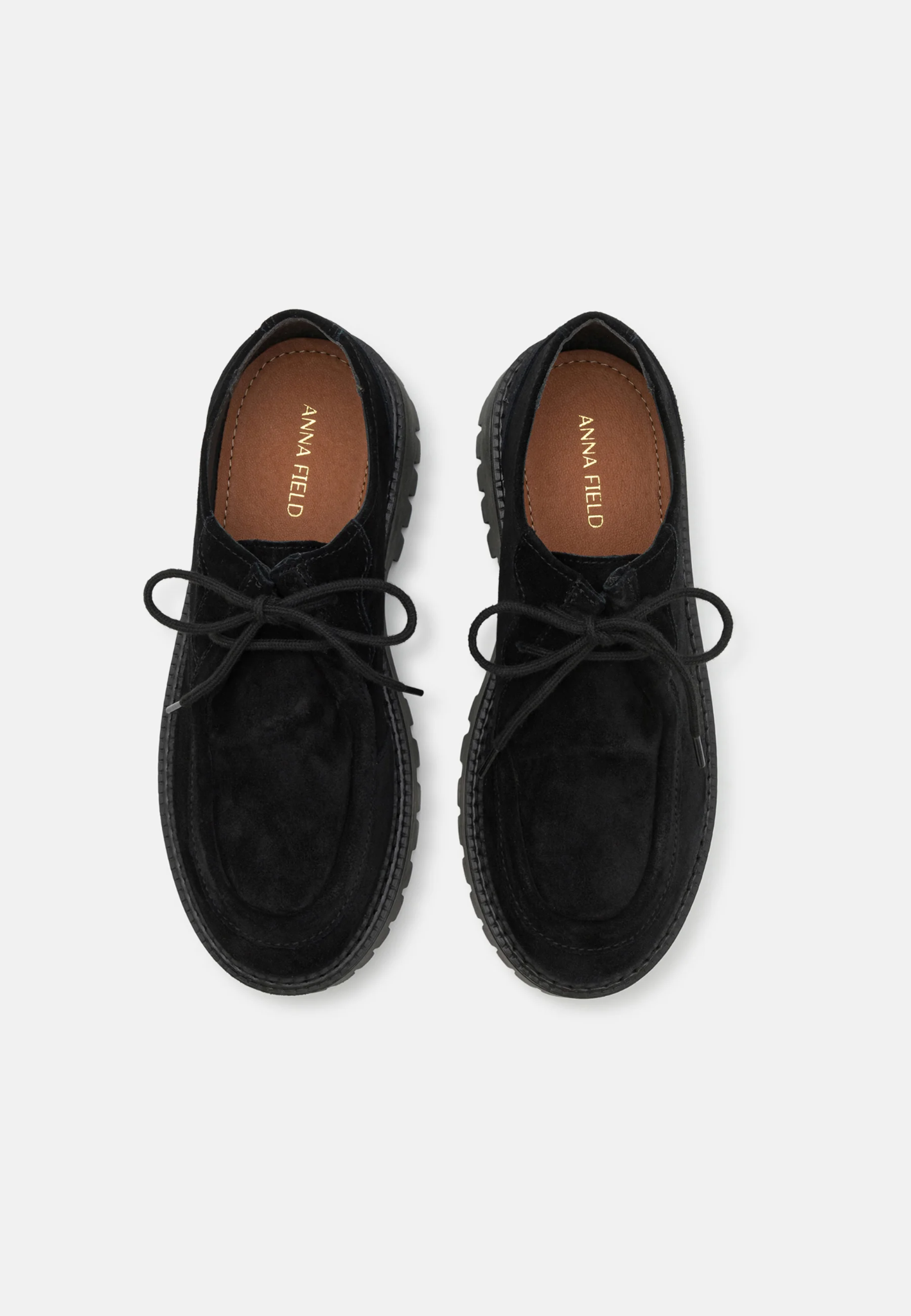 Anna Field LEATHER – Lace-Ups – Black – Size 4