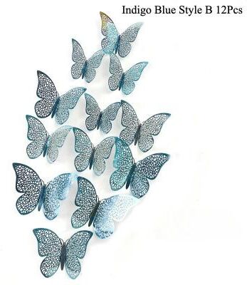 Inspire Essentials Butterfly Mirror Wall Stickers 3D Decorative Wall Decor Set 15