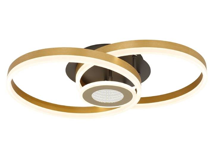 Deckenlampe 3D ELORIA variable Intensität 40cm 42W goldfarben