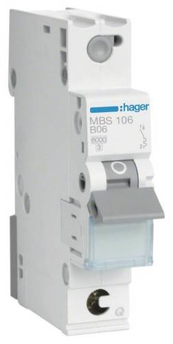 Hager MBS106 Leitungsschutzschalter 1polig 6 A 400 V