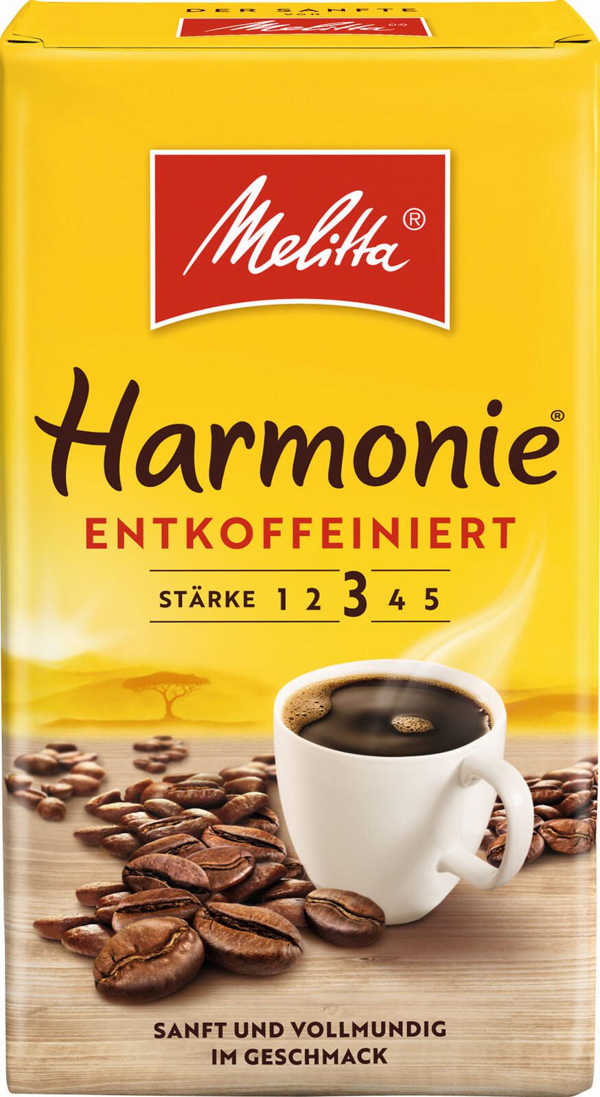 Melitta Kaffee Harmonie Entkoffeiniert 500,0 g 121760001