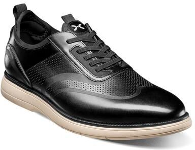 Stacy Adams Edgewood - Mens 10.5 Black Oxford Shoes Medium