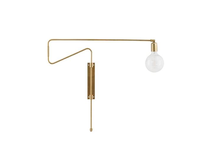 Applique en laiton avec grand bras pivotant