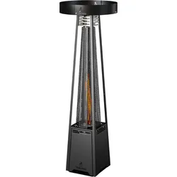Pellet Heizstrahler Tower mit Dach 12 kW, Graphitschwarz