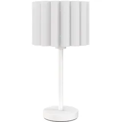 TISCHLAMPE mit Wellen-Lampenschirm exkl. Glühbirne 25 cm