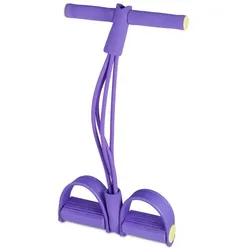 Relaxdays Multi Expander mit Pedalen Gelb,Lila