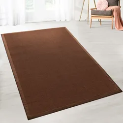 Karat Sisal-Teppich Amazonas   Dunkelbraun   Mit Bordüre