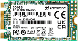 Transcend MTS425S SSD 500 GB intern M.2 2242