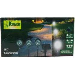 Kynast Garden Kynast LED Solarstrahler Spotset schwarz Transparent 3teilig