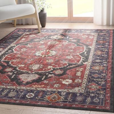 Well Woven Apollo Serapi Jaipur Vintage Medallion Flat-Weave Area Rug