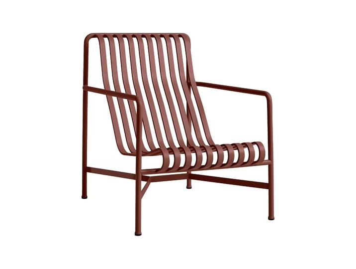 HAY Palissade High Lounge-Sessel Iron red