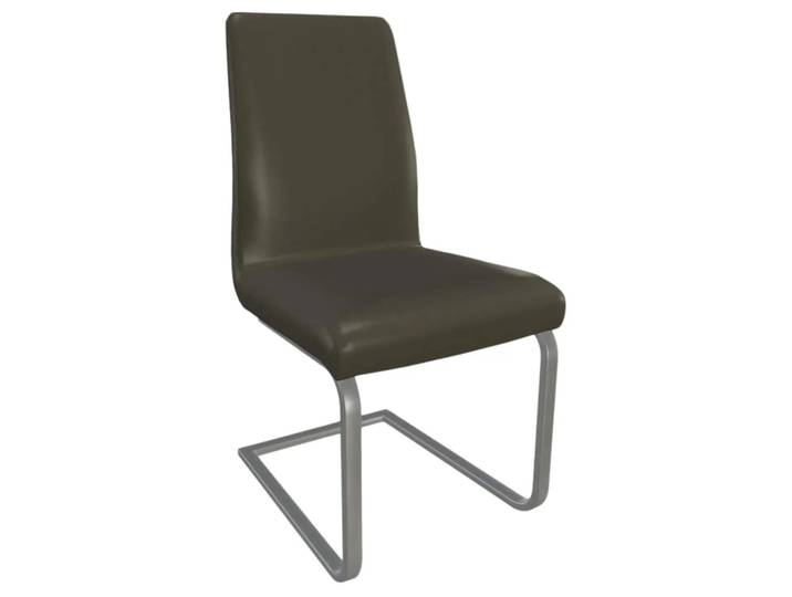 Stuhl Larona 2 Trendstühle / Farbe: Smog / Material: Leder