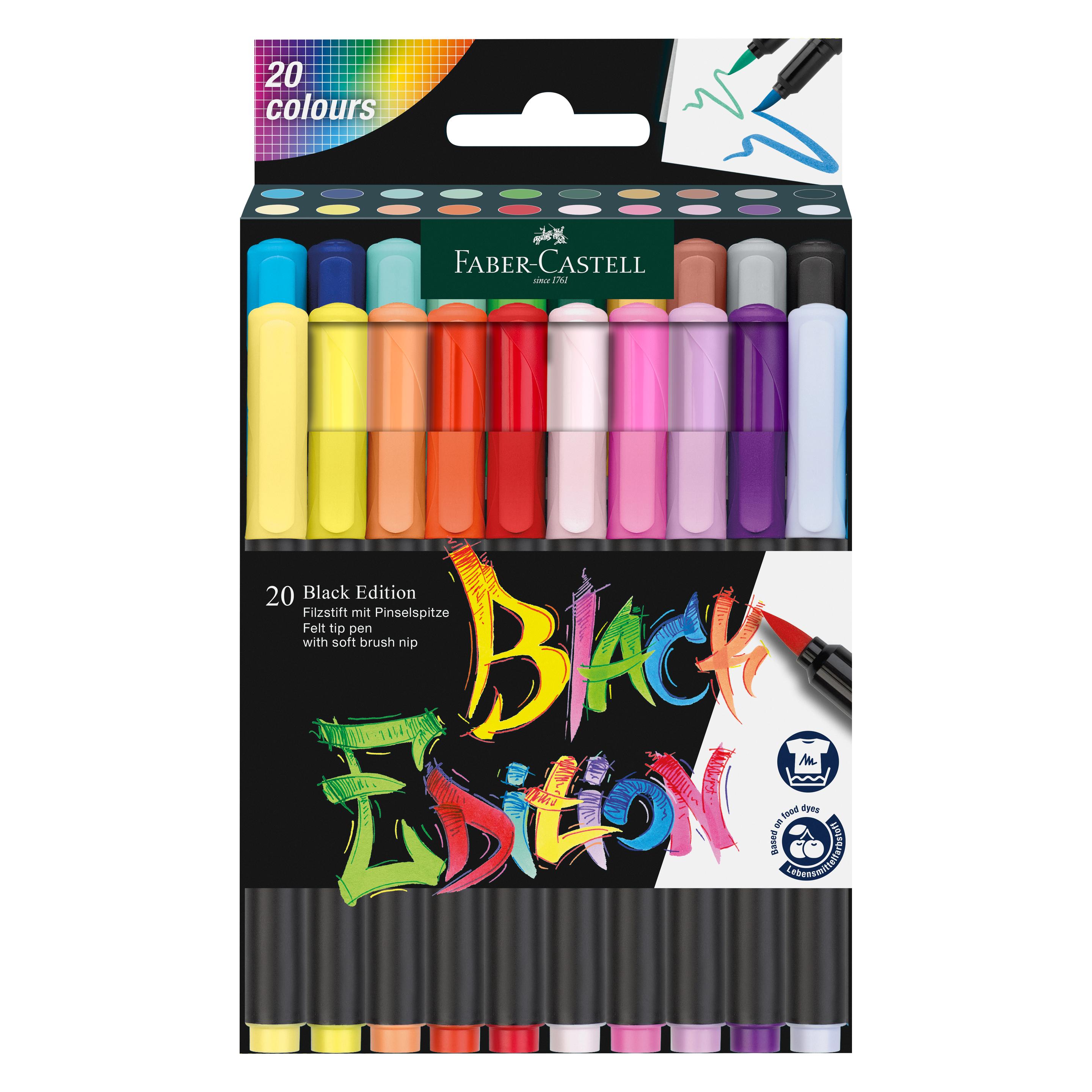 Faber-Castell Brush Pen édition noire (20x) (116452)