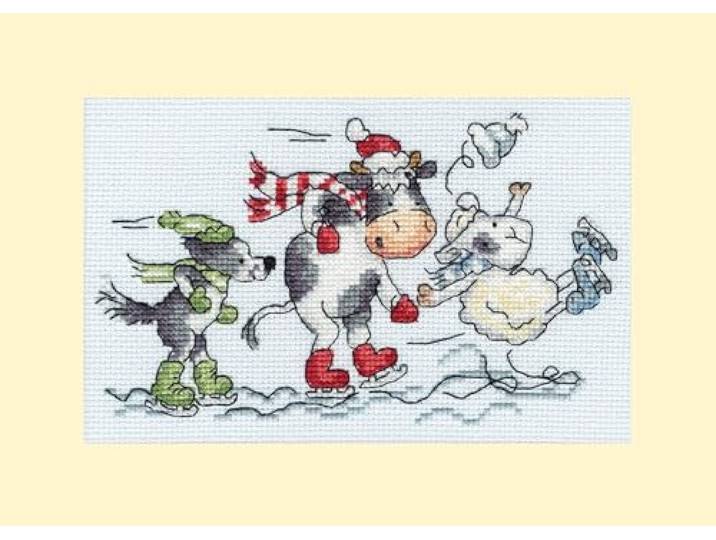 Bothy Threads Geteld Kruissteek Kerst Kit - Bijna, Bijna, Whoopsie!