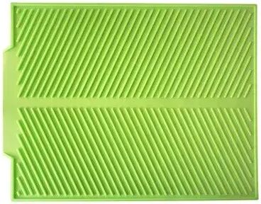 Discount Dollar Deals Kitchen Silicone Drain Pad, Storage Rack Holder, Durable Table Mat For Dish Drying Counter Protection green m
