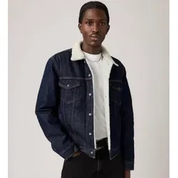 Levi's für Herren. 16365-0271 Jacke Typ Sherpa Trucker Giv it blau (M), Lässig, Baumwolle