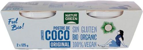 Naturgreen Organic Nature Coconut Dessert 2 x 125g 250 gr