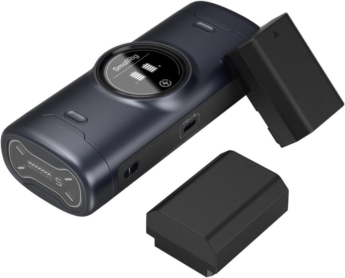 Selius Camerabatterij Set met Twee Accu's van 2520mAh en Dual-Channel USB-C Snellader