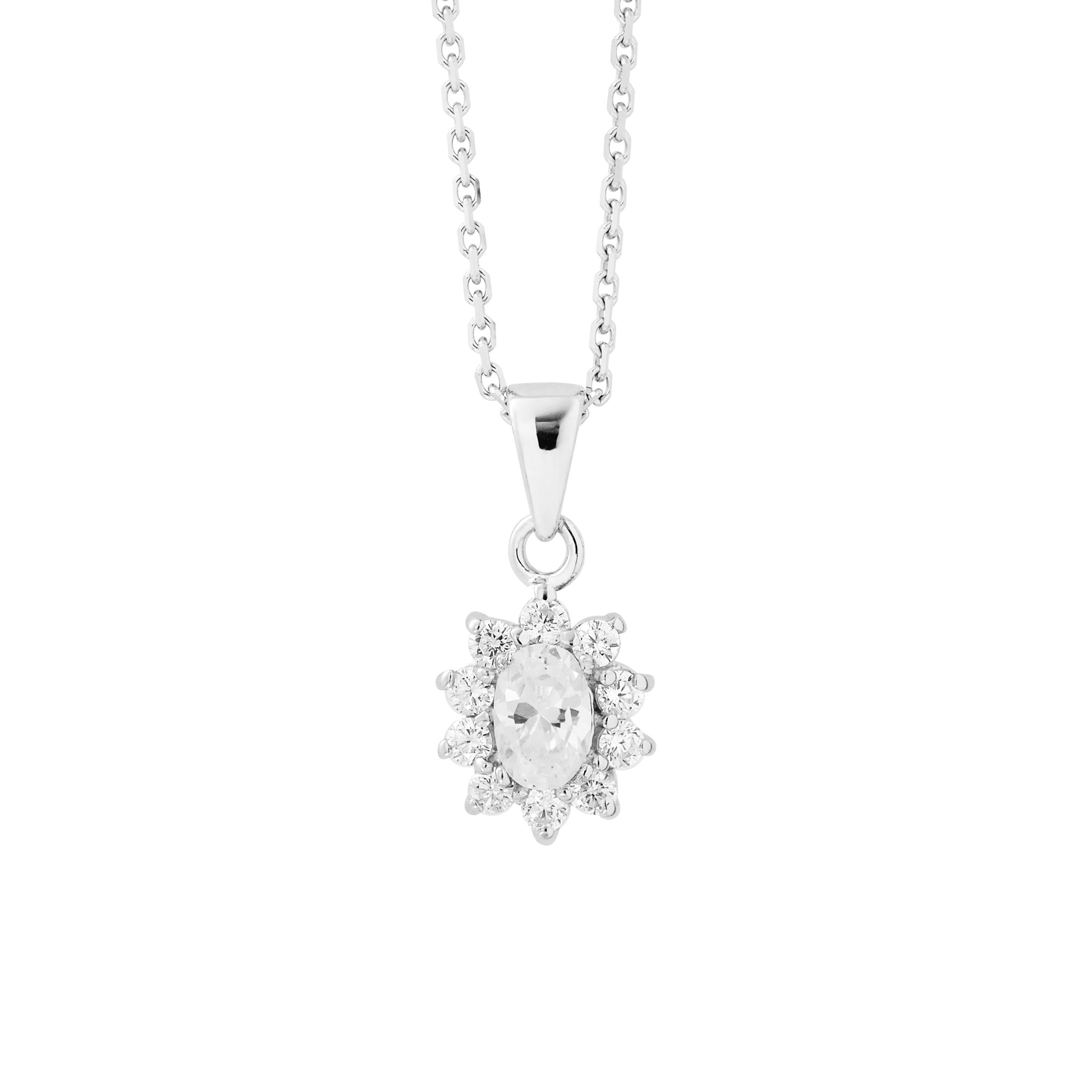 Ketting "Marquise" zilveren sieraden 925 - Kate