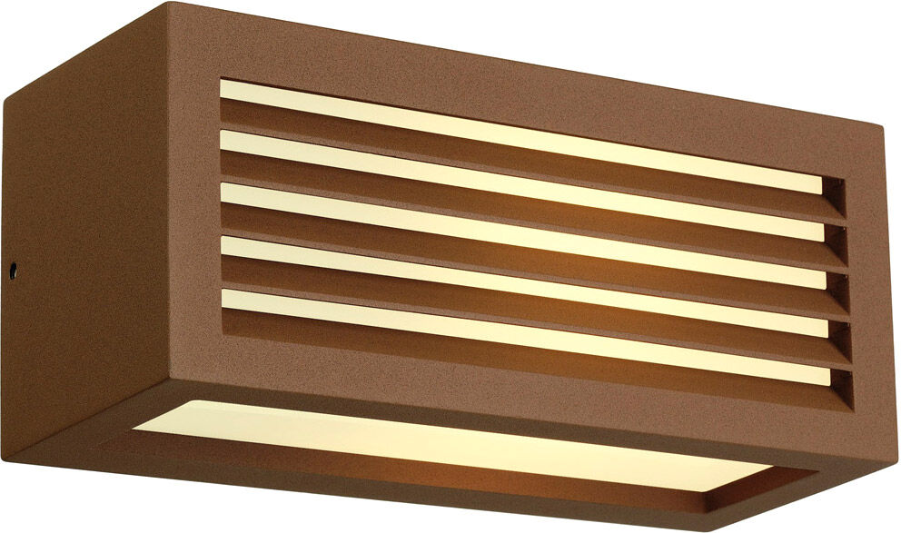 Slv Box-L E27 Wandleuchte, Eckig, Rostfarben, E27, Max. 18w - Stand-, Wand- Und Deckenleuchten (Outdoor)