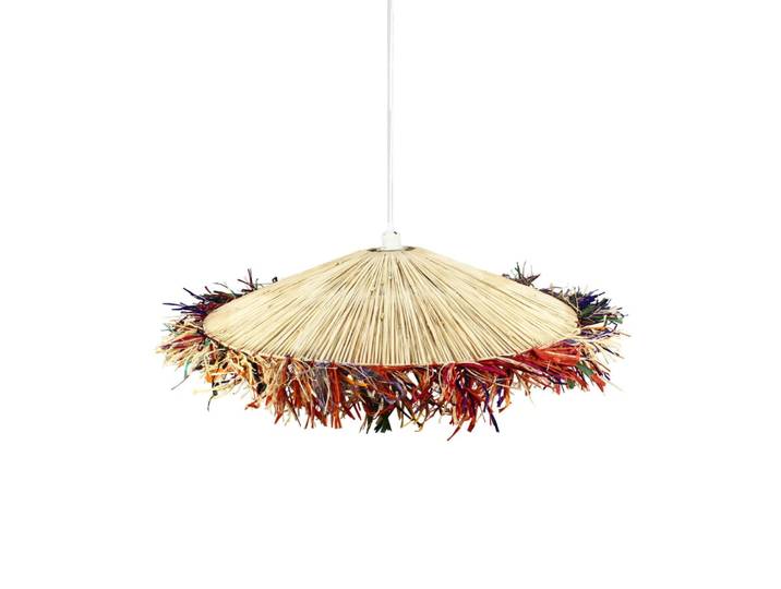 Suspension en raphia coloré d70cm