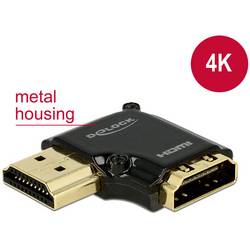 Delock 65660 HDMI Adapter [1x HDMI-Stecker - 1x HDMI-Buchse] Schwarz 0 m